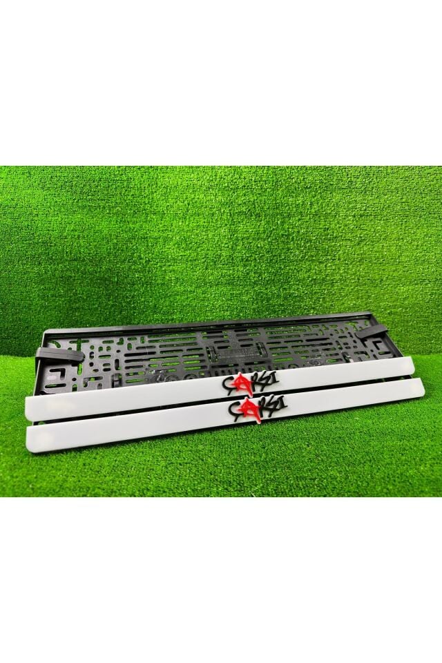 Çarşı Beyaz 3d Kabrtmalı Pleksi Araba Plakalığı 1 Takım