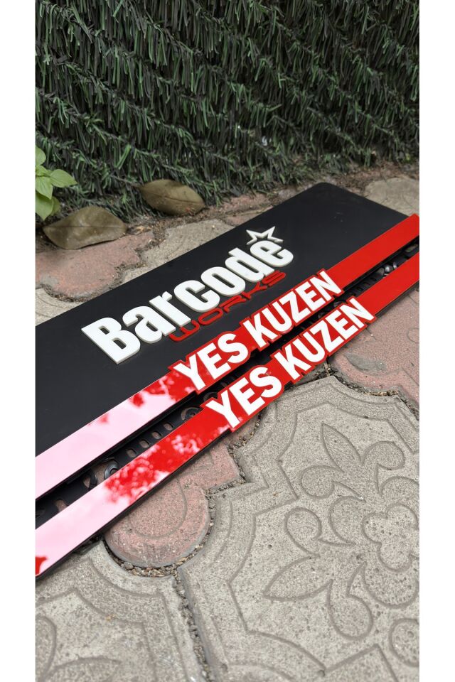 YES KUZEN TAKMATİK PLEKSİ PLAKALIK RED EDITION