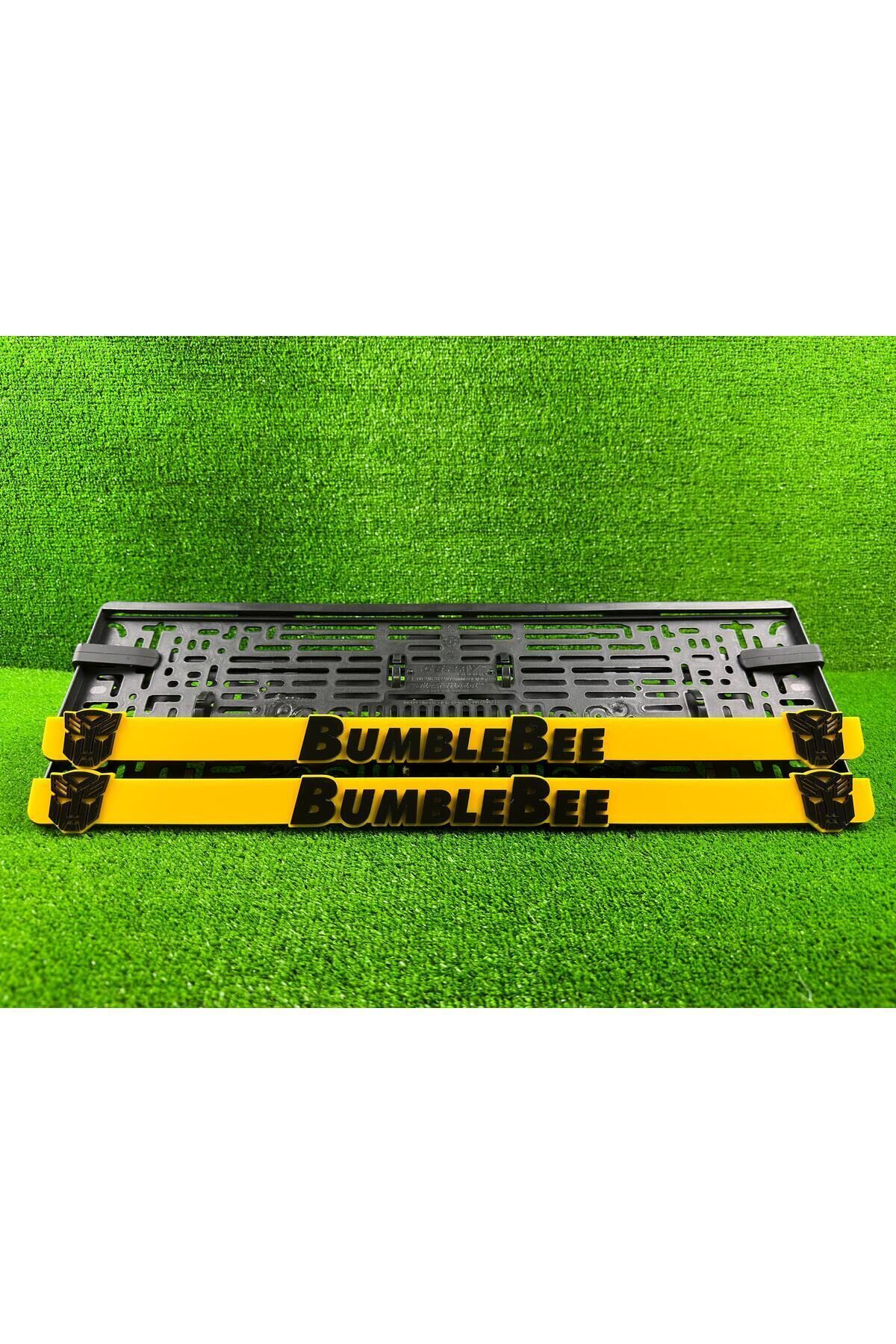 Transformers Bumblebee Sarı 3d Kabrtmalı Pleksi Araba Plakalığı 1 Takım