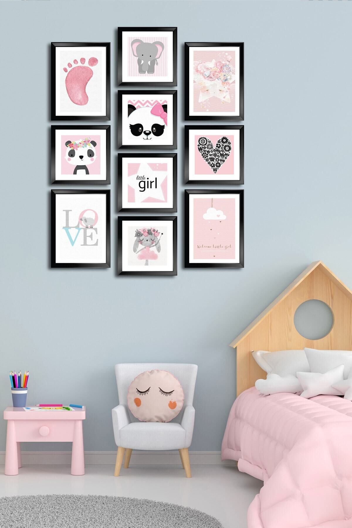 10 Parçalı Çerçeve Görünümlü Mdf Tablo Seti Flm170