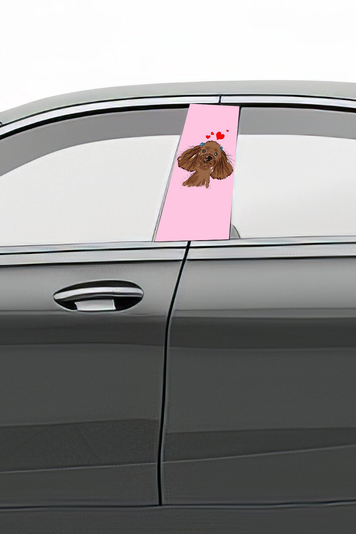 Araç Kapı Direk Kaplama Folyosu Desenli (Sağ Sol Takım) (2 Adet) - 22x50 Cm