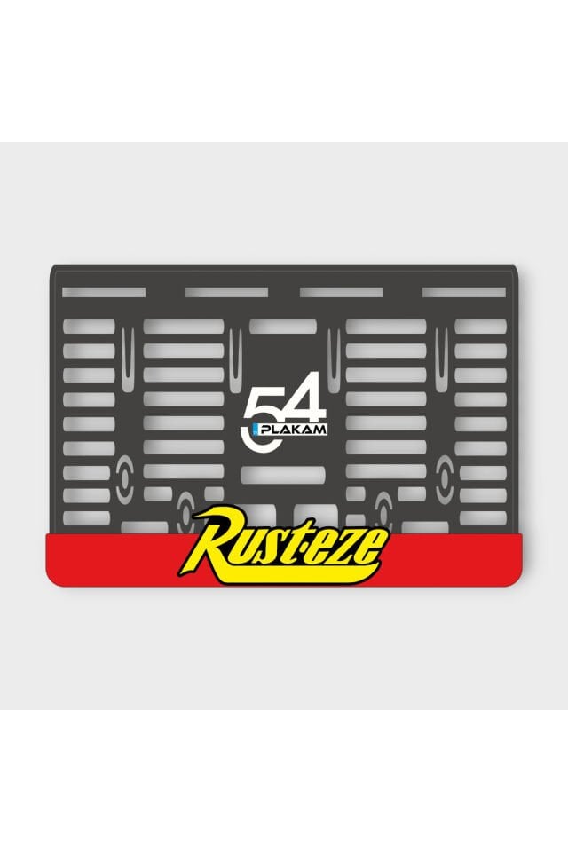 RUST.EZE 3D KABARTMALI PLEKSİ MOTOR PLAKALIĞI