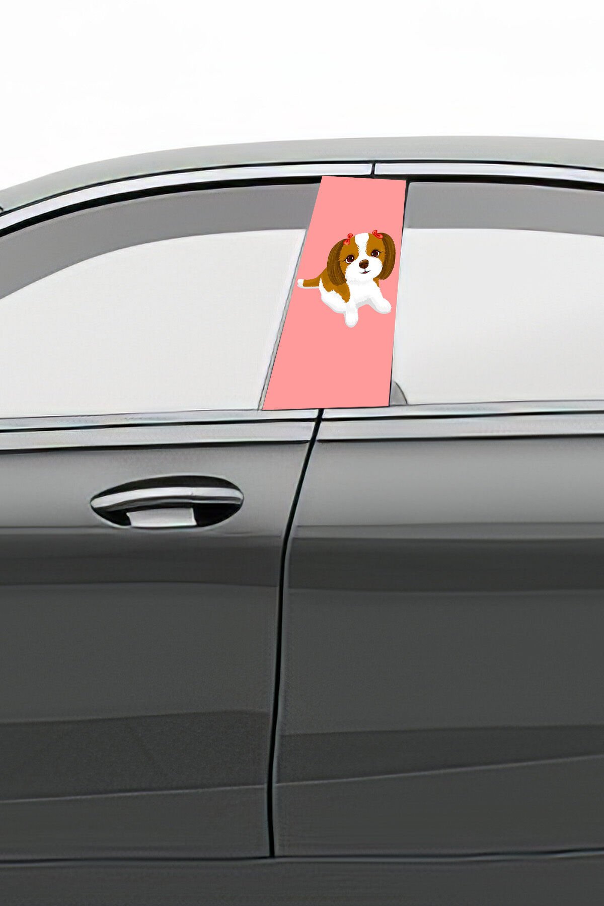 Araç Kapı Direk Kaplama Folyosu Desenli (Sağ Sol Takım) (2 Adet) - 22x50 Cm