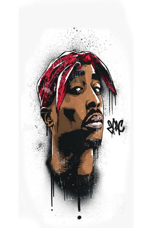 Tupac 6'lı Ahşap Duvar Poster Seti - Hbb Özel Seri