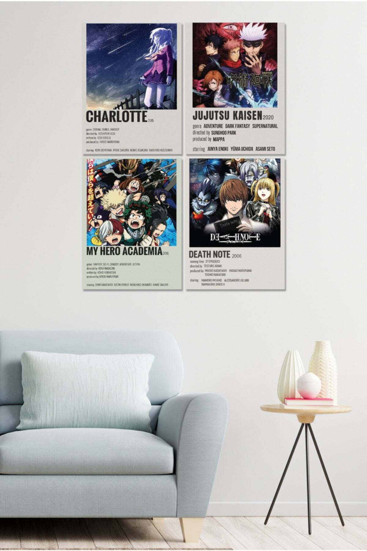 4 Parçalı Çerçeve Görünümlü Mdf Tablo Seti Dnu005