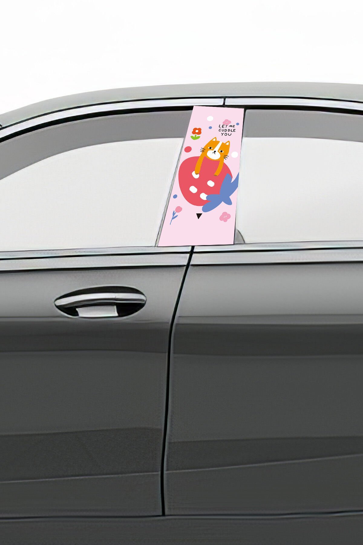 Araç Kapı Direk Kaplama Folyosu Desenli (Sağ Sol Takım) (2 Adet) - 22x50 Cm