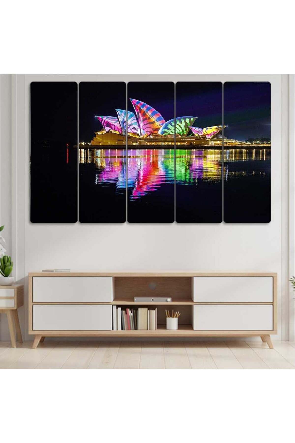 Sdney Opera Binası - 5 Parçalı Tablo