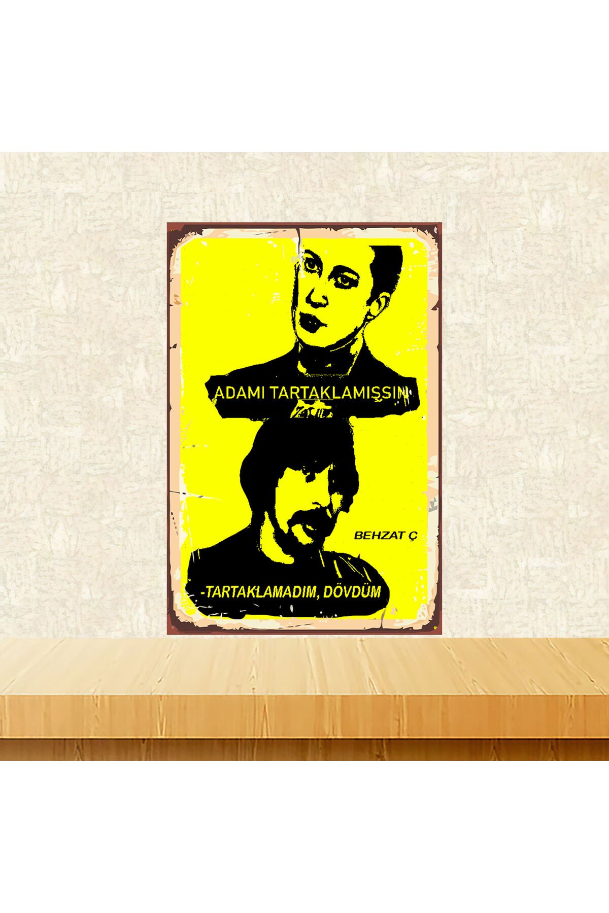 Behzat Ç. Esra Repliği 20 x 30 CM MDF Ahşap Duvar Tablosu Arkasından Yapışkan Mevcuttur