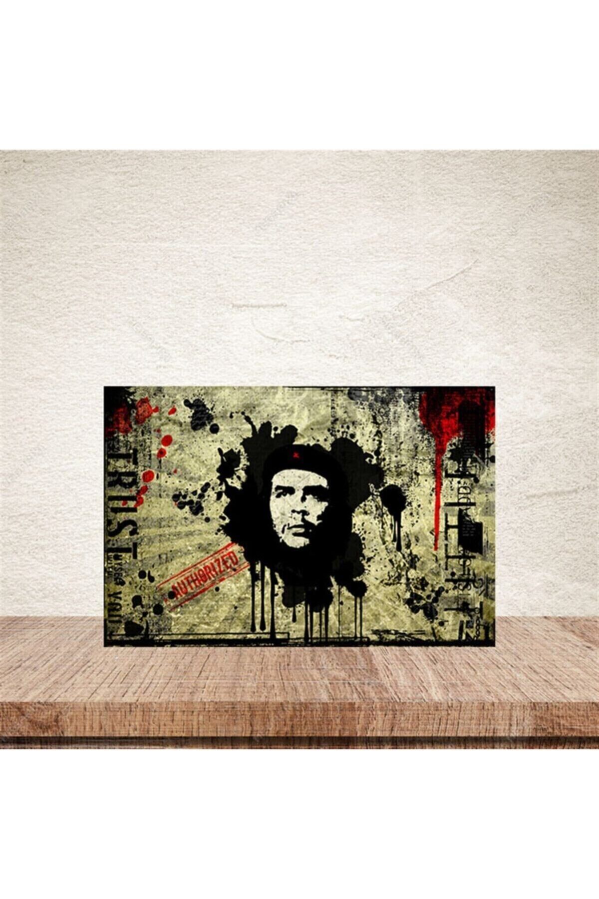 Che Guevara Retro Ahşap Poster
