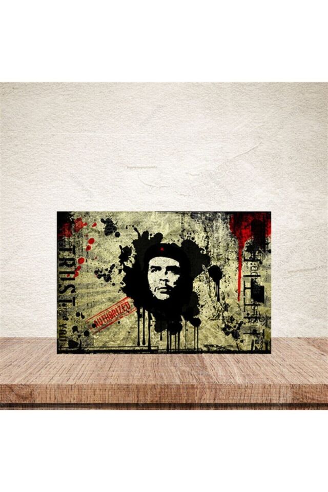 Che Guevara Retro Ahşap Poster