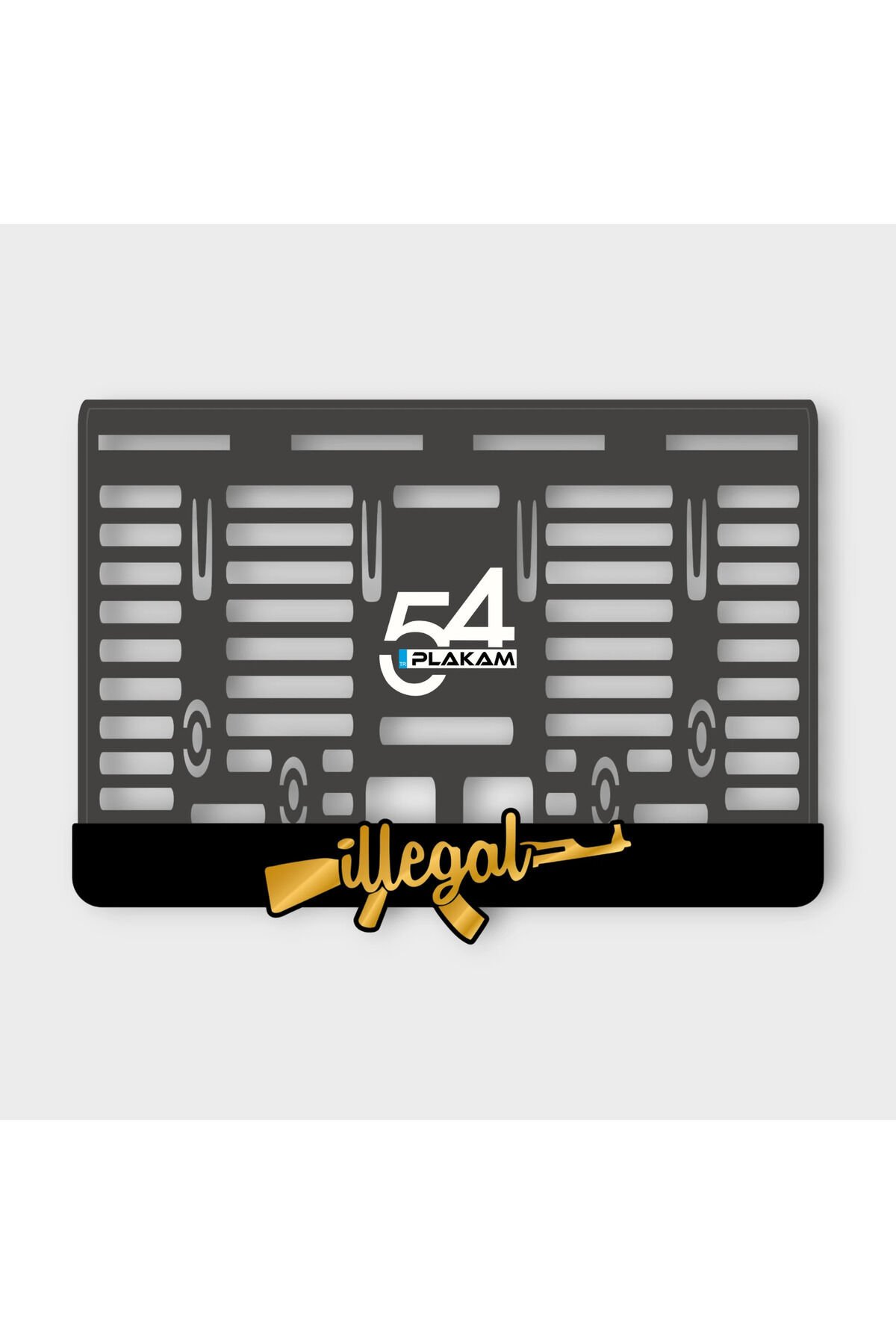 İLLEGAL GOLD PLEKSİ MOTOR PLAKALIĞI
