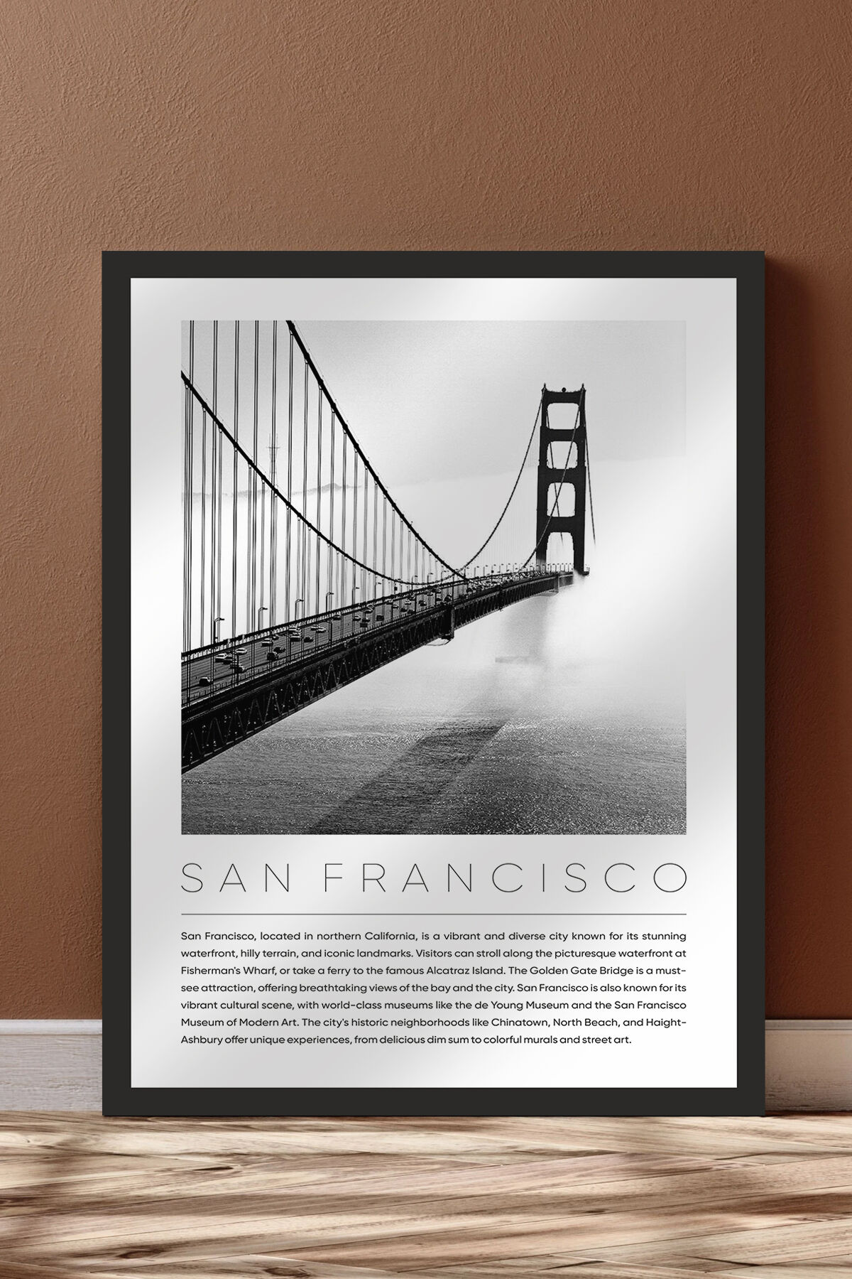 Dünya Şehirleri Koleksiyonu Çerçeve Görünümlü Mdf Tablo