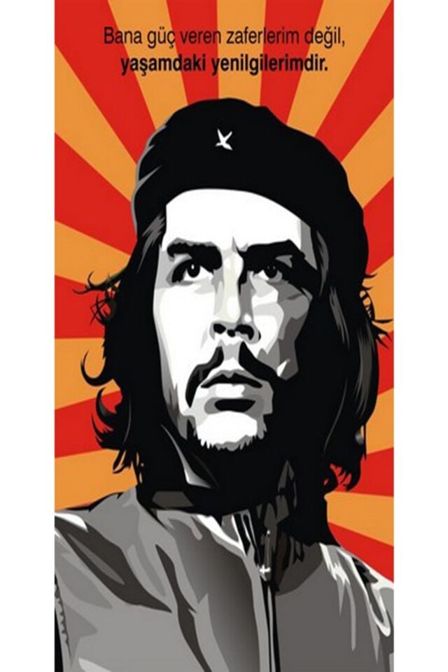 Che Guevara 6'lı Ahşap Duvar Poster Seti