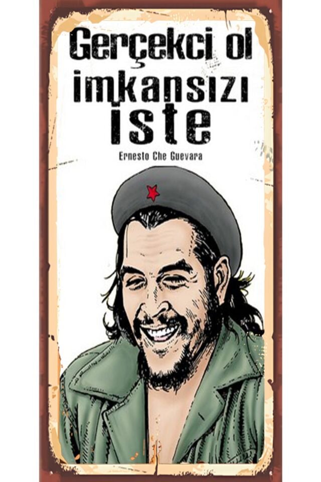 Che Guevara 6'lı Ahşap Duvar Poster Seti