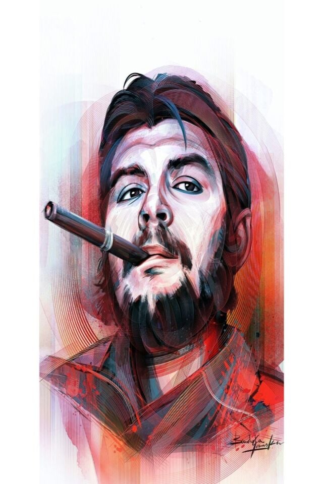 Che Guevara 6'lı Ahşap Duvar Poster Seti