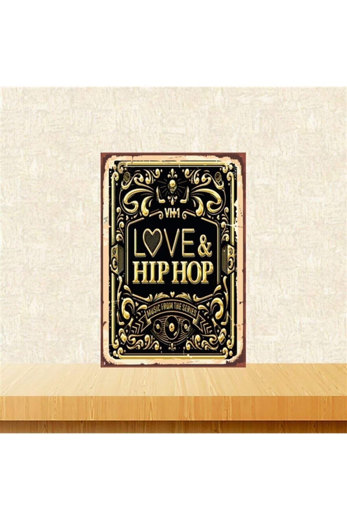 Love Hiphop 20-30 Cm Retro Ahşap Tablo Tkfx4855