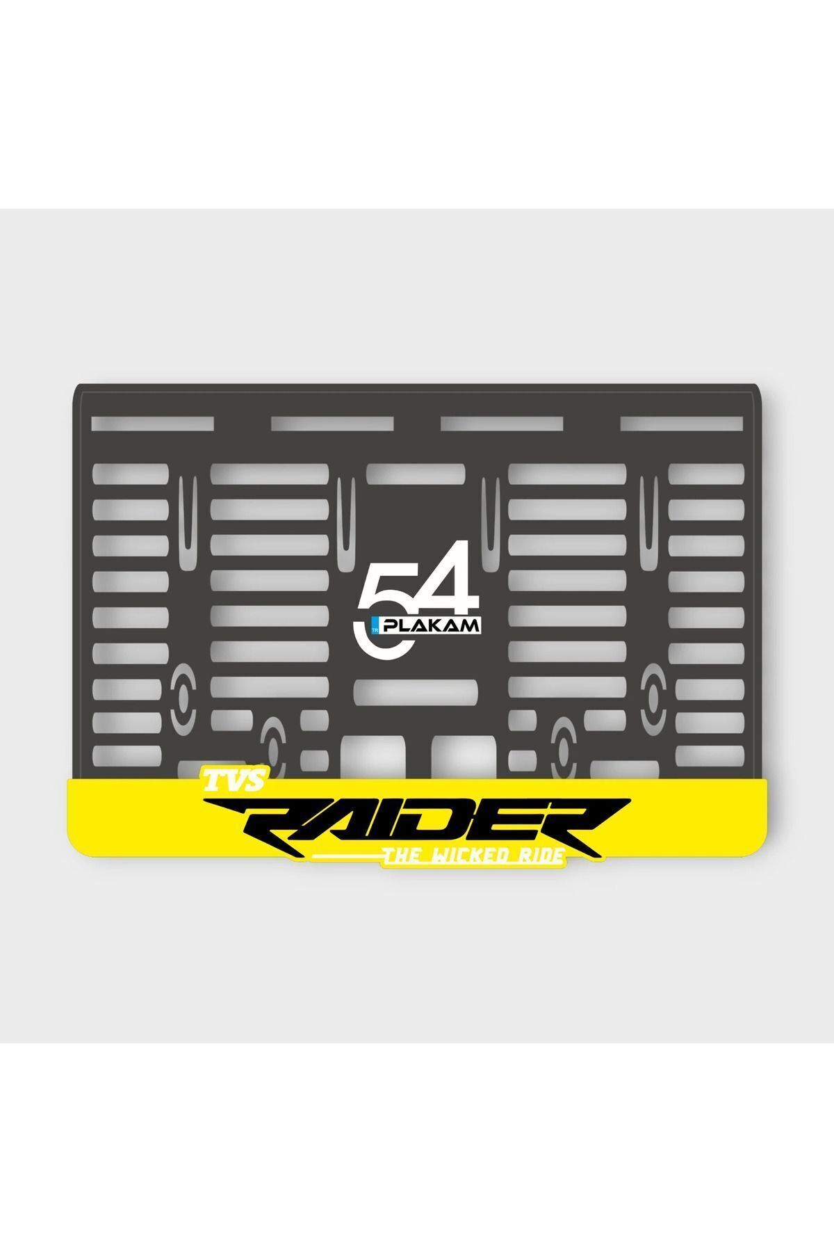 TVS RAİDER 3D KABARTMALI PLEKSİ MOTOR PLAKALIĞI