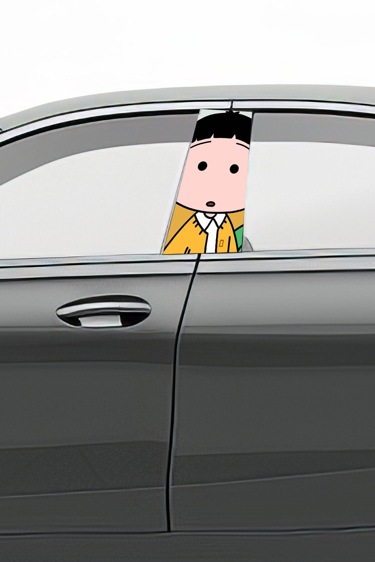 Araç Kapı Direk Kaplama Folyosu Desenli (Sağ Sol Takım) (2 Adet) - 22x50 Cm