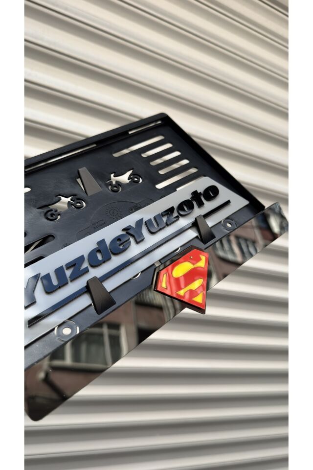 MOTOSİKLET PLAKALIK LAZER TASARIM SUPERMEN UYUMLU