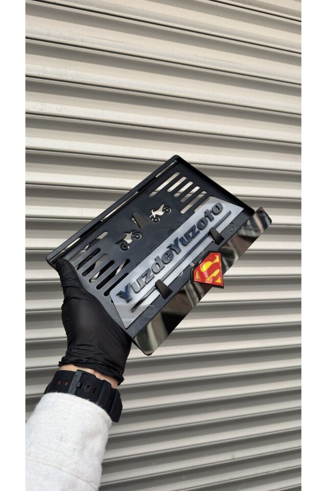 MOTOSİKLET PLAKALIK LAZER TASARIM SUPERMEN UYUMLU