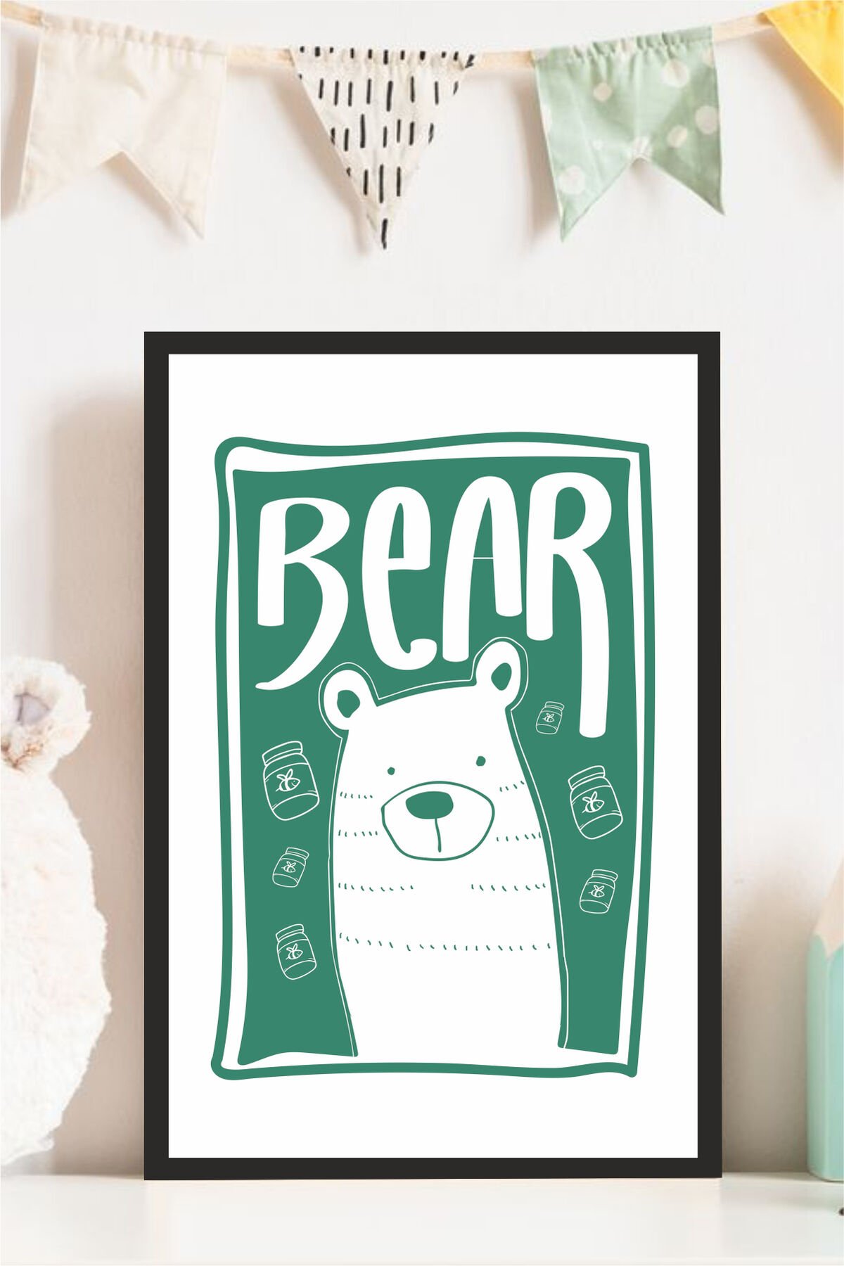 Çocuk Odası Tasarımlı Çerçeve Görünümlü Mdf Tablo