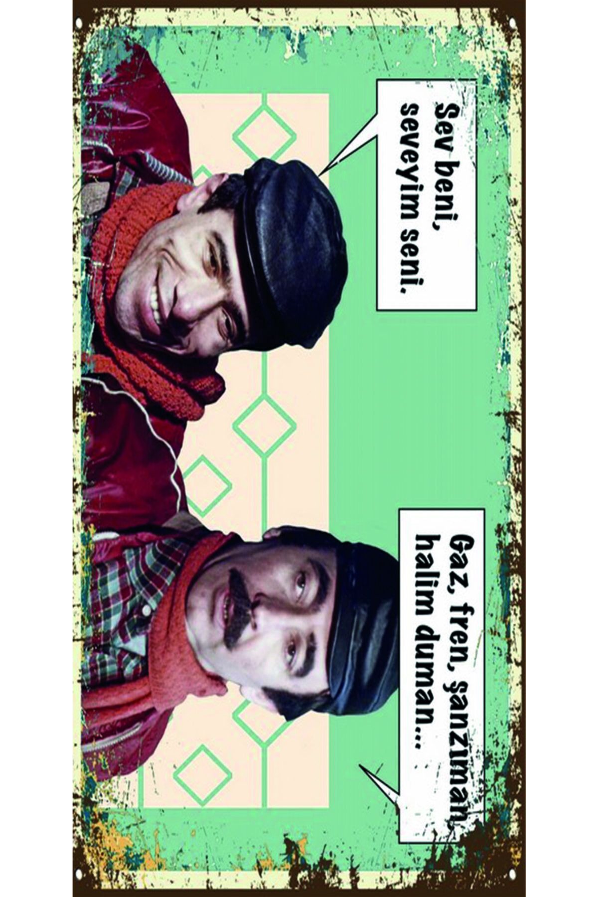 Türk Sineması Yeşilçam Özel Kolleksiyonu Tasarım Ahşap Poster