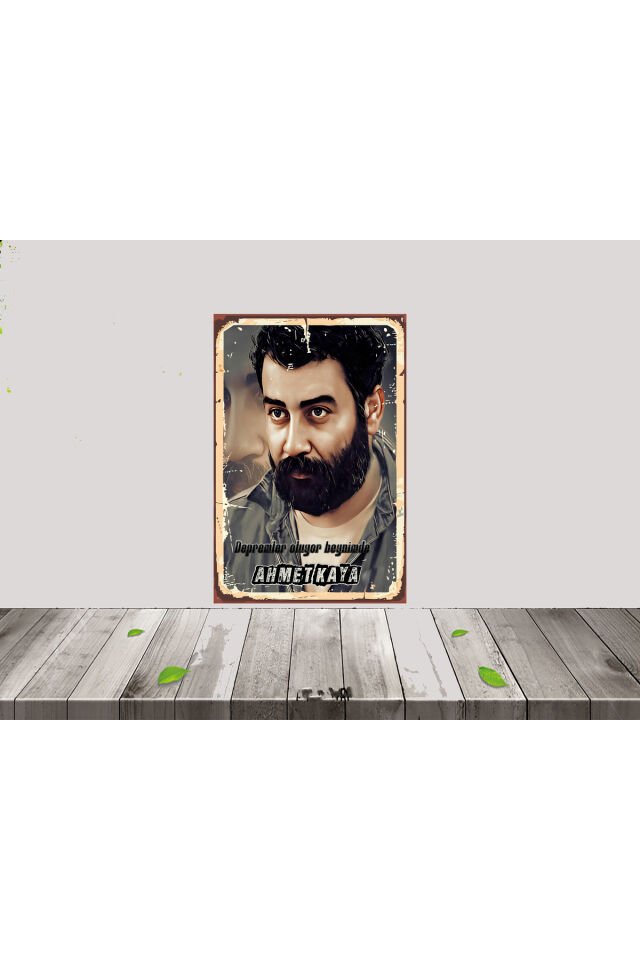 Ahmet Kaya Temalı 1 Adet 20 x 30 CM Tablo Set