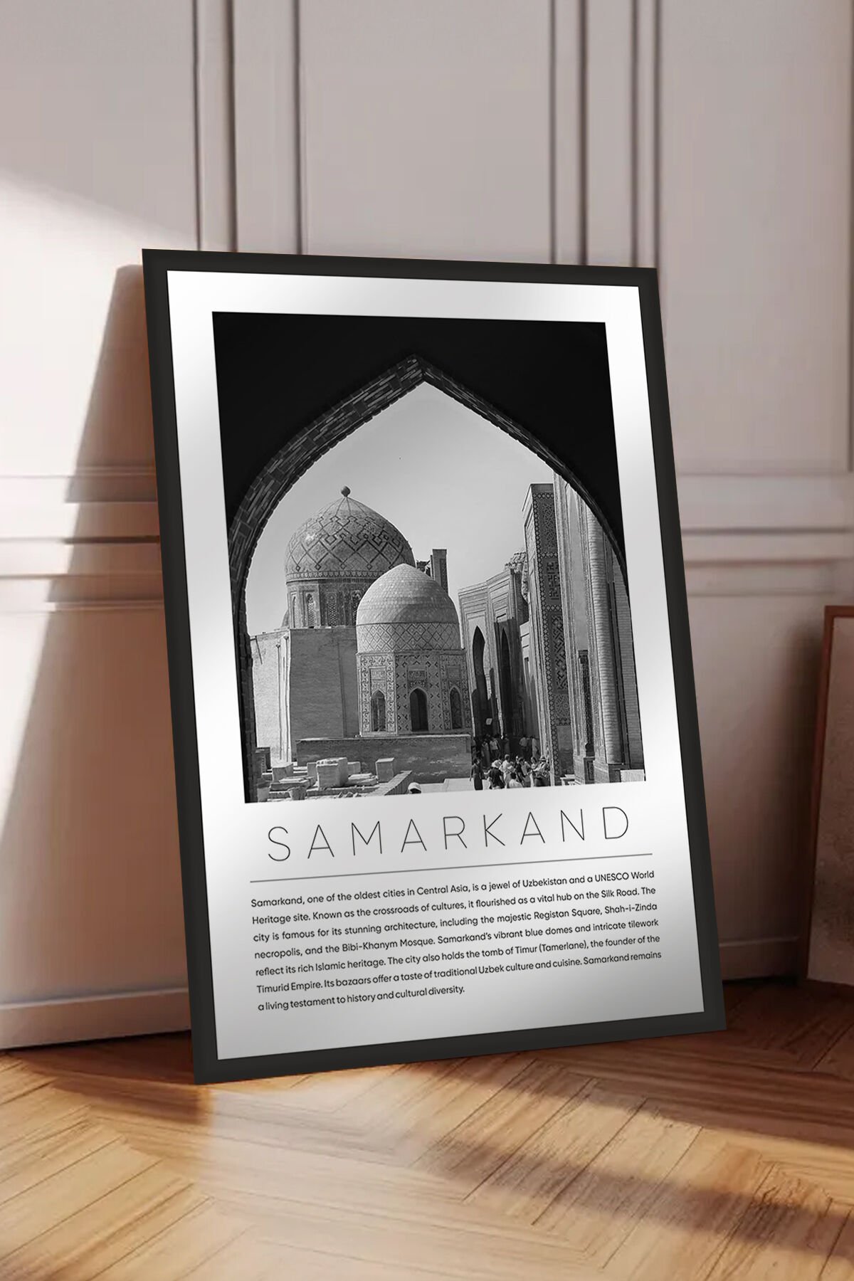 Dünya Şehirleri Koleksiyonu Çerçeve Görünümlü Mdf Tablo