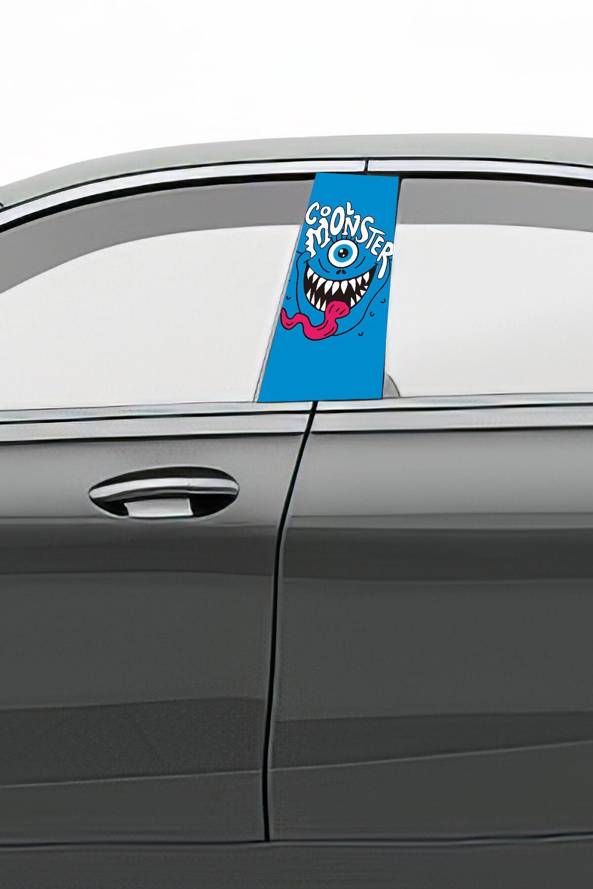 Araç Kapı Direk Kaplama Folyosu Desenli (Sağ Sol Takım) (2 Adet) - 22x50 Cm