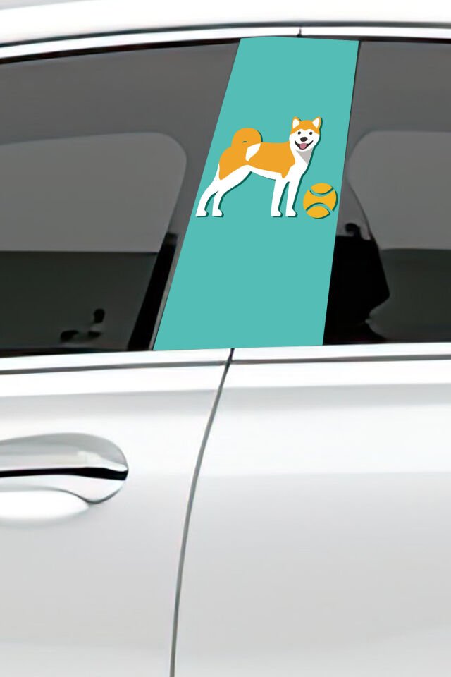 Araç Kapı Direk Kaplama Folyosu Desenli (Sağ Sol Takım) (2 Adet) - 22x50 Cm