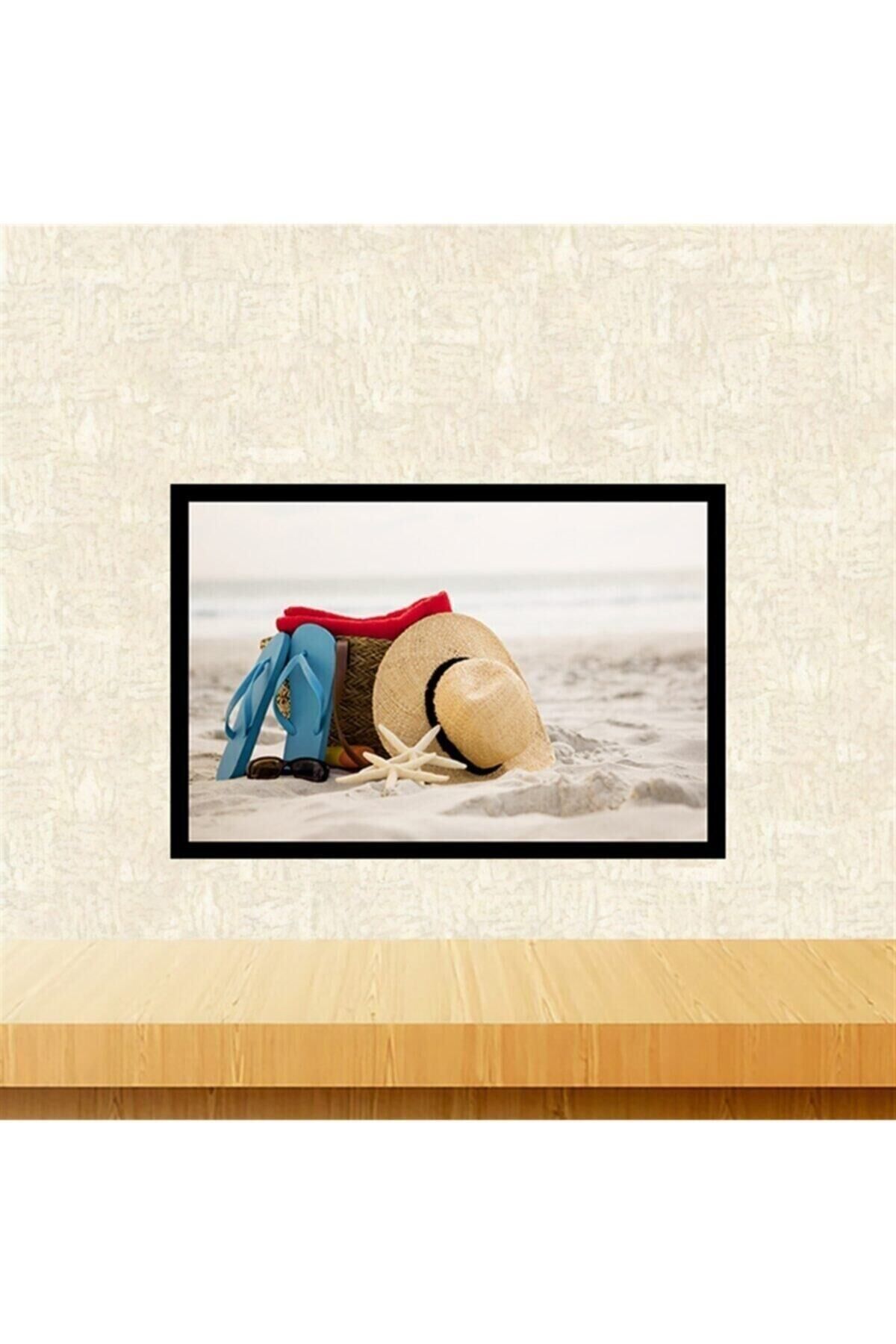 Seyahat Tasarımlı 20-30 Cm Retro Ahşap Tablo Tkfx6002