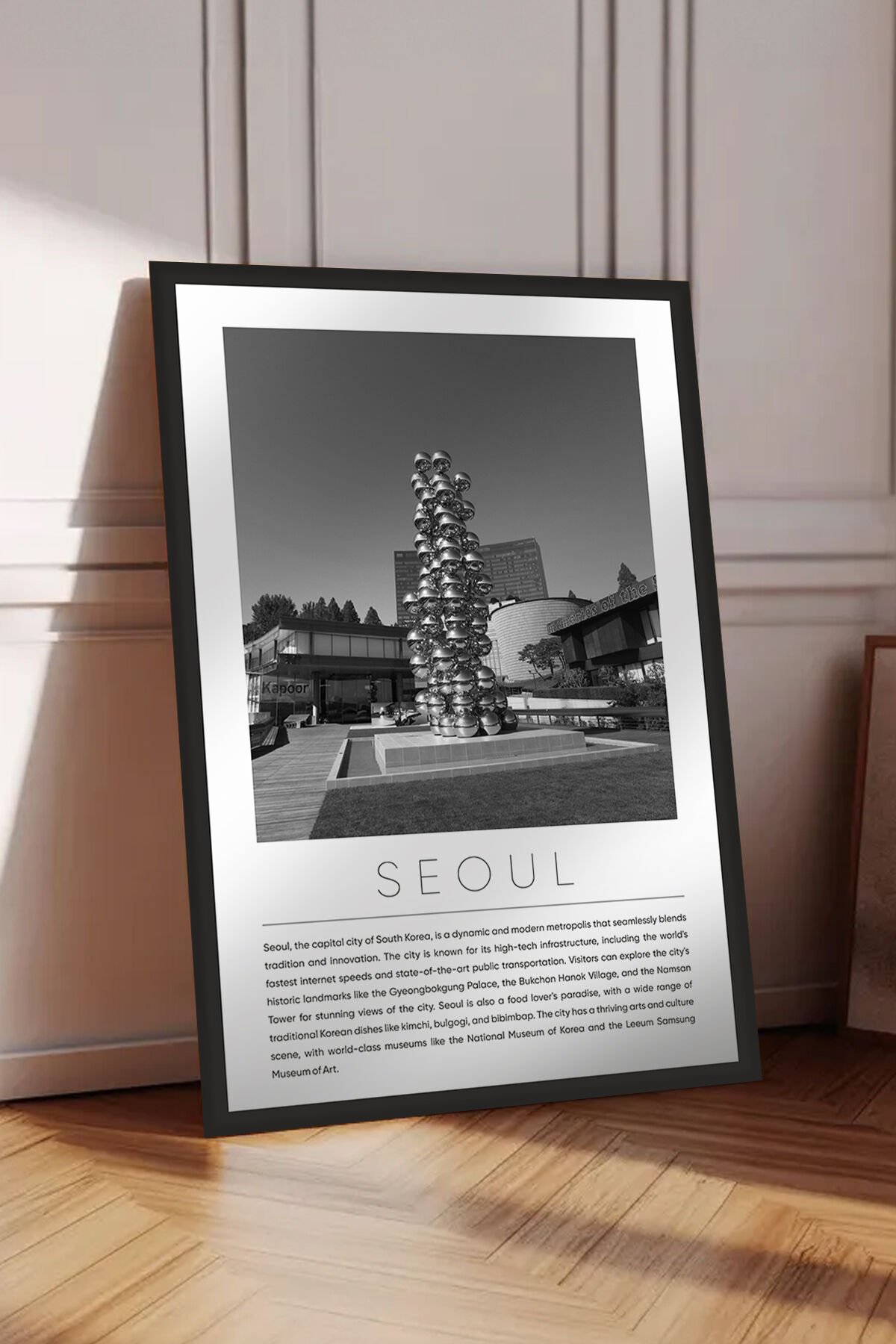 Dünya Şehirleri Koleksiyonu Çerçeve Görünümlü Mdf Tablo