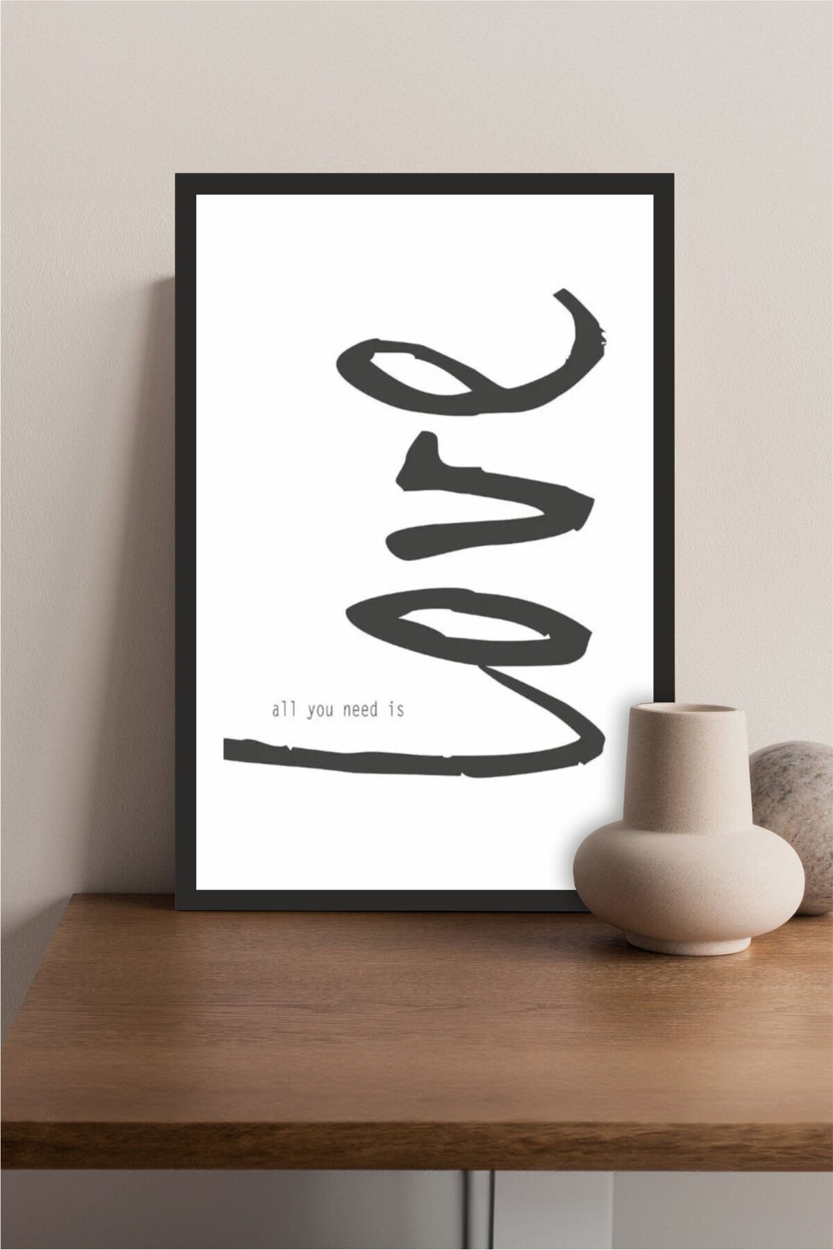 Home Yazılı Ahşap Mdf Çerçeve Görünümlü Mdf Tablo