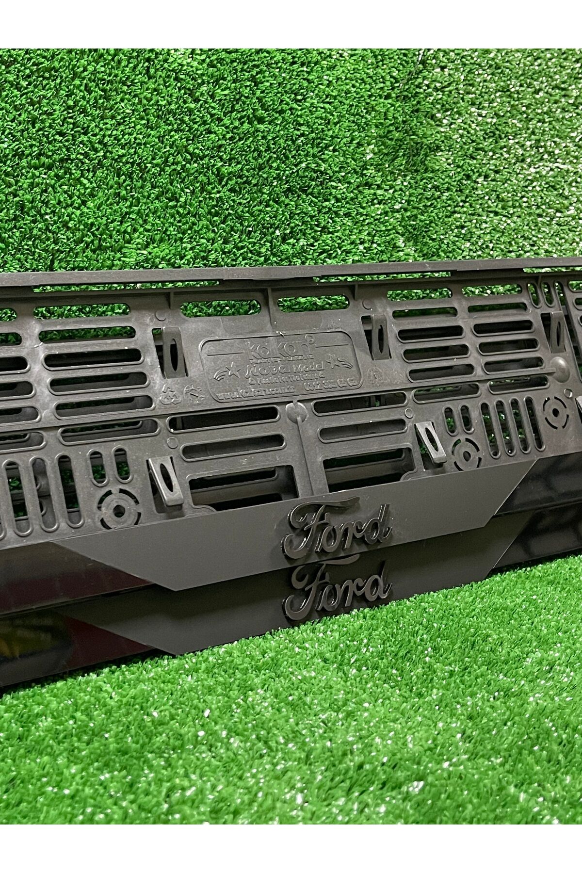 Pleksi Otomobil Plakalık Dubai Model Siyah Ford Logolu Plakalık