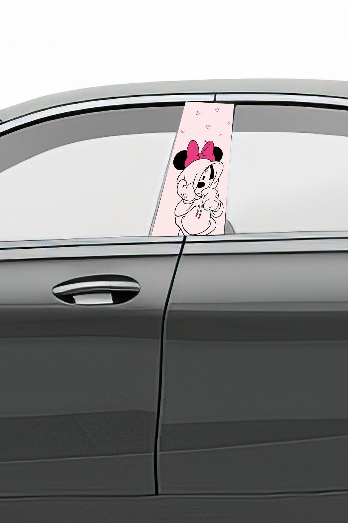 Araç Kapı Direk Kaplama Folyosu Desenli (Sağ Sol Takım) Uyumlu (2 Adet) - 22x50 cm