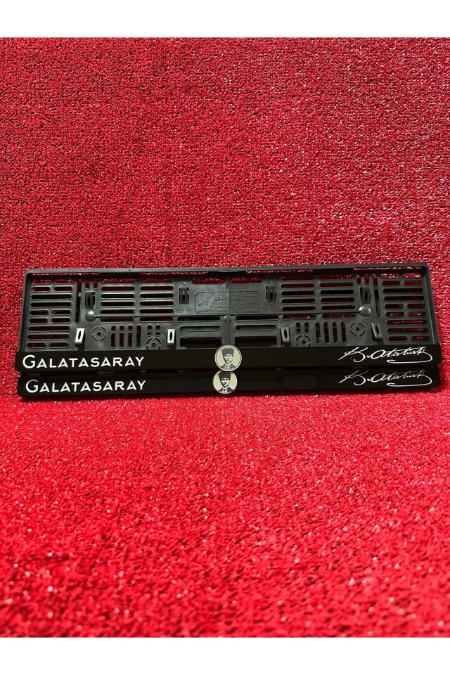 Plakalık Oto Araba Plakalığı K.ATATÜRK İmzalı GALATASARAY Yazılı ATATÜRK Logolu Plakalık