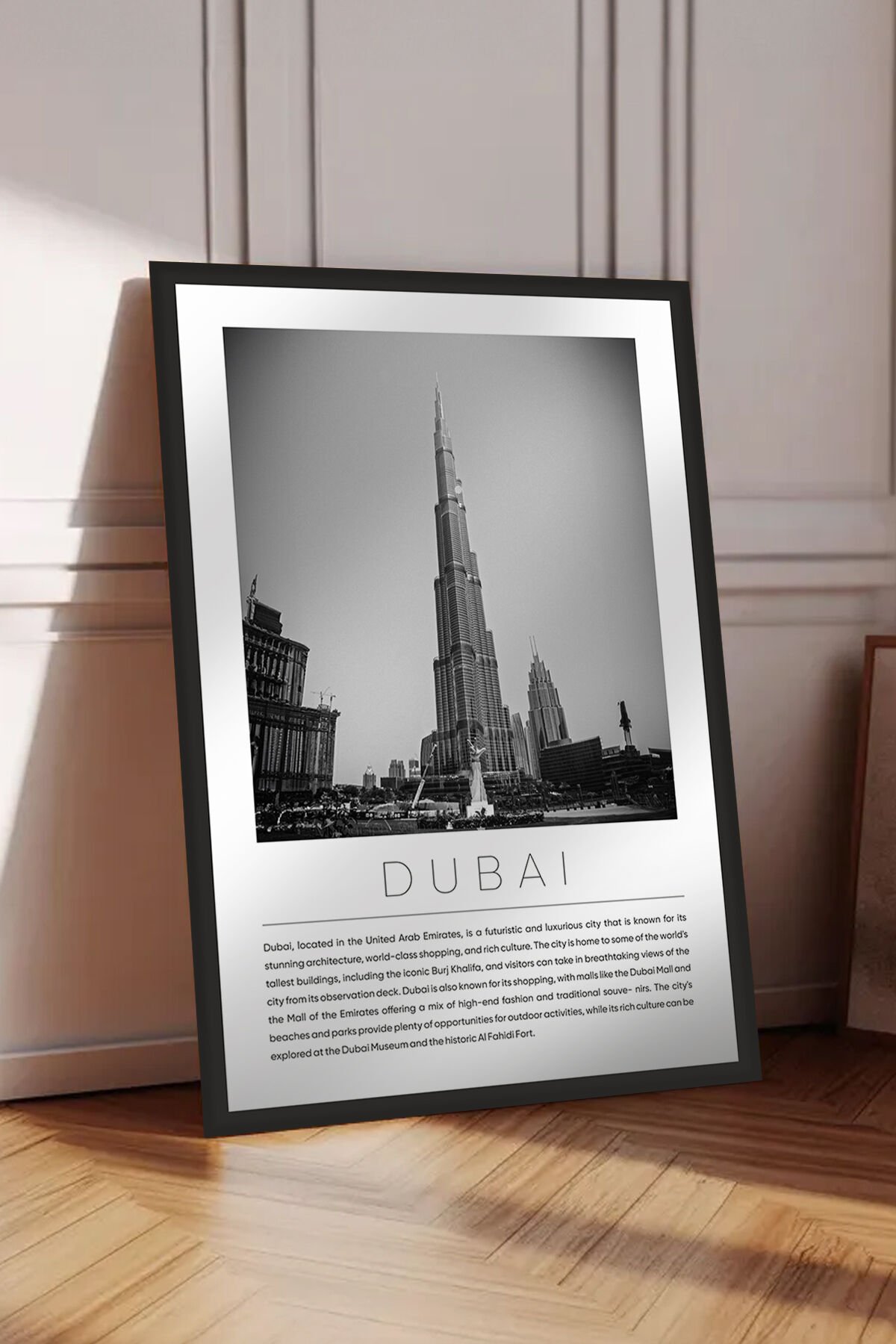 Dünya Şehirleri Koleksiyonu Çerçeve Görünümlü Mdf Tablo