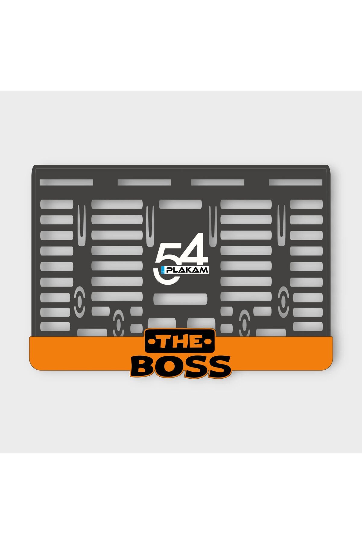 THE BOSS TRUNCU 3D KABARTMALI PLEKSİ MOTOR PLAKALIĞI