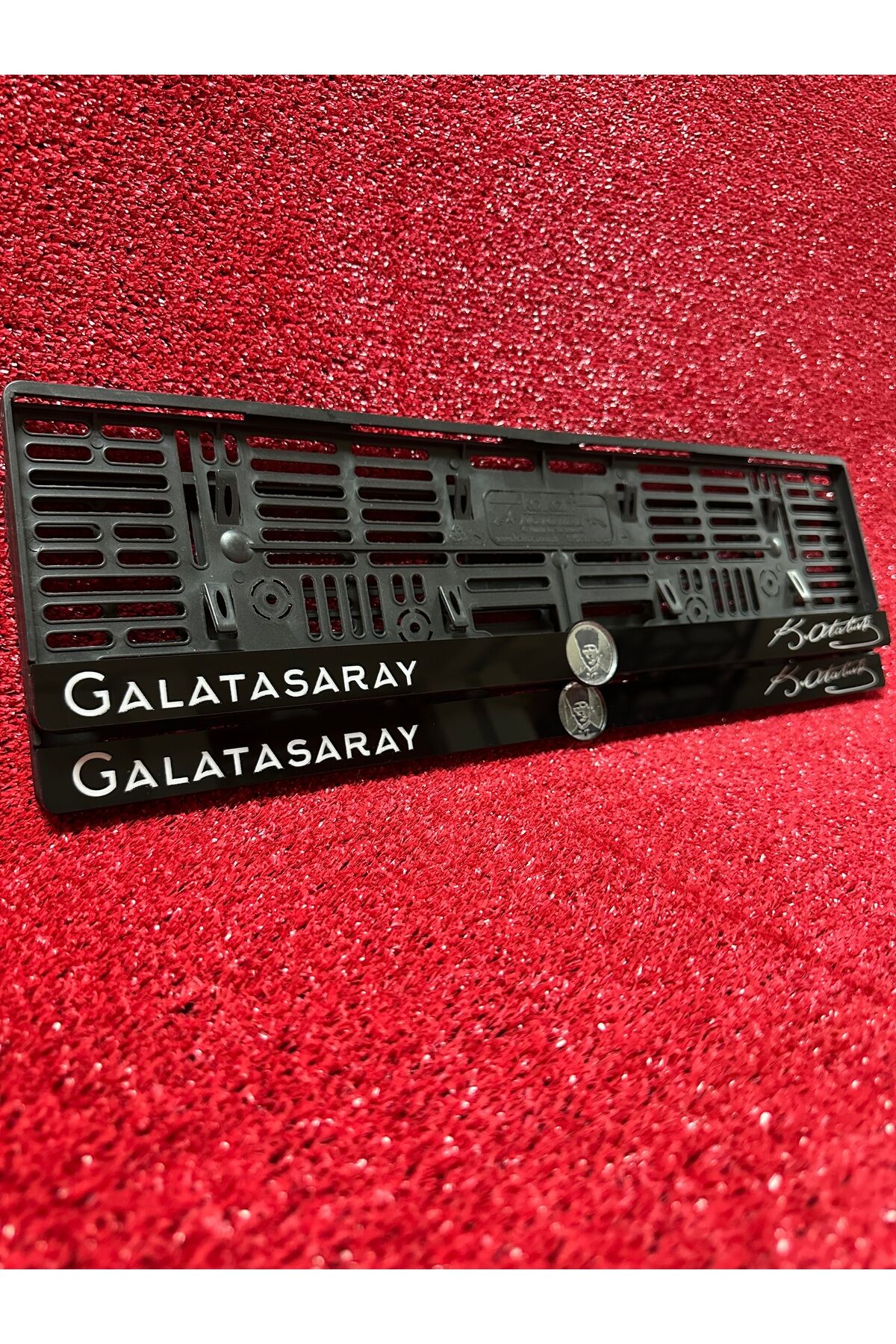 Plakalık Oto Araba Plakalığı K.ATATÜRK İmzalı GALATASARAY Yazılı ATATÜRK Logolu Plakalık