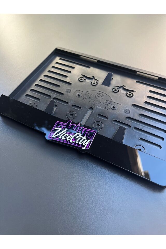 Vice City Motorsiklet Plakalık Scooter Dtf Baskı Lazer Kesim