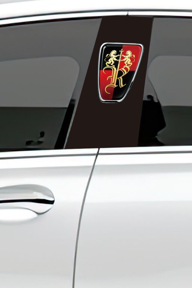 Araç Kapı Direk Kaplama Folyosu Desenli (Sağ Sol Takım) (2 Adet) - 22x50 Cm