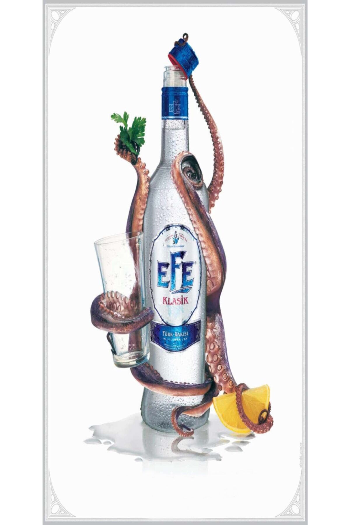 Rakı Aslan Sütü - Retro Ahşap Poster – Özel Koleksiyon – Hbb