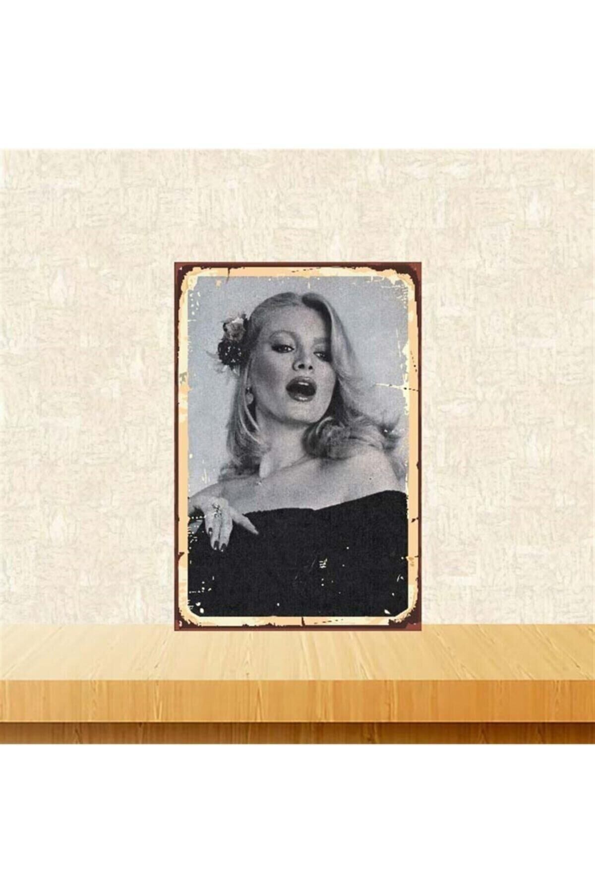 Ajda Pekkan 20x 30 Cm Retro Ahşap Poster Tkfx3869