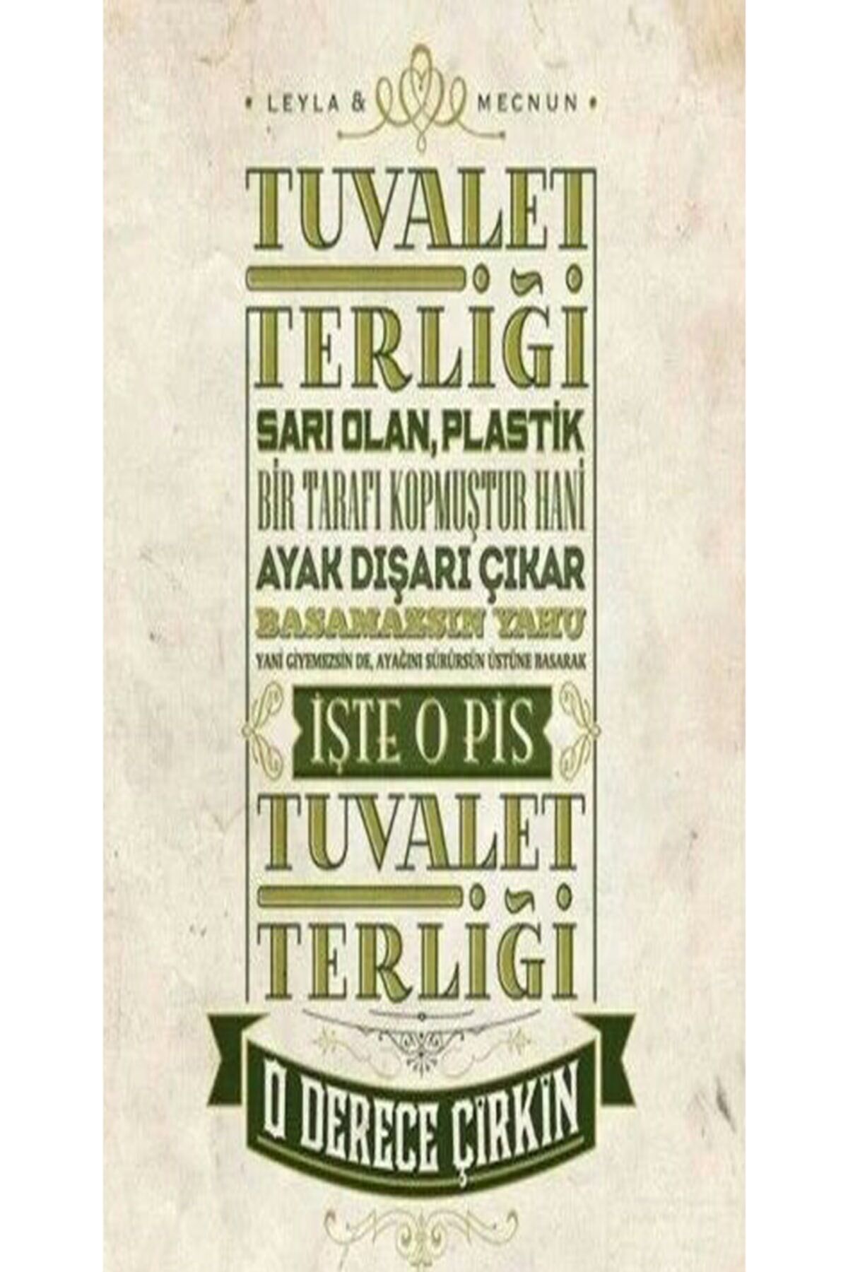 Leyla Ile Mecnun Ahşap Poster – Özel Koleksiyon – Hbb