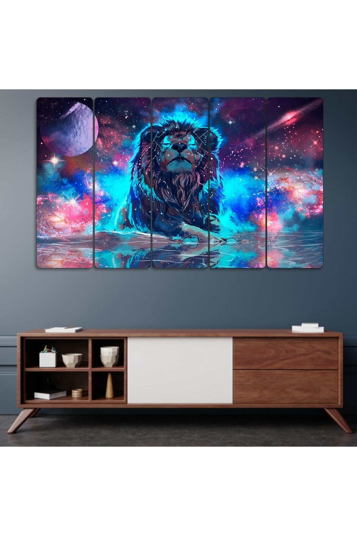 Renkli Aslan, Galaksi Aslan - 5 Parçalı Tablo