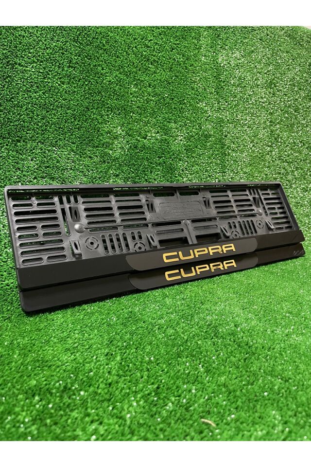 Pleksi Otomobil Plakalık Ahenk Model Gold Cupra Logolu Plakalık