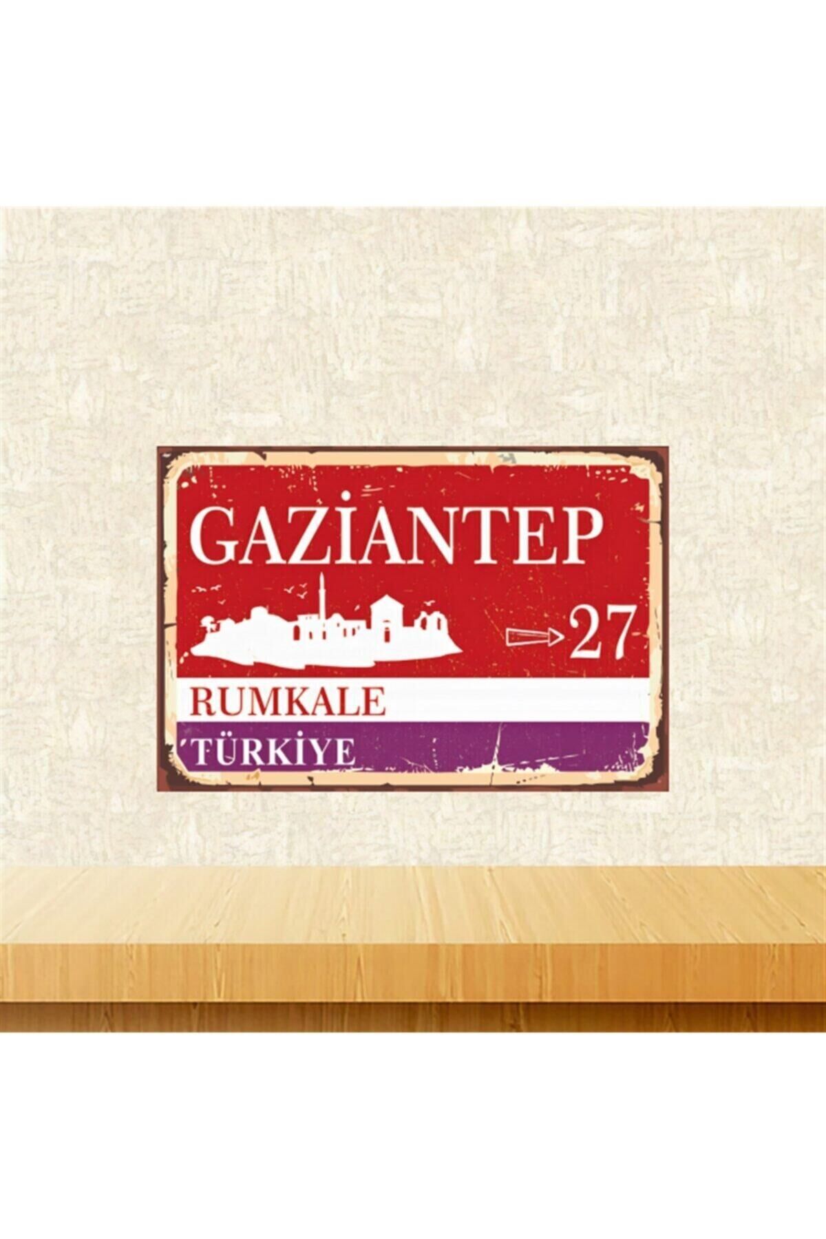 Gaziantep Rumkale 20-30 Cm Retro Ahşap Tablo Tkfx5793