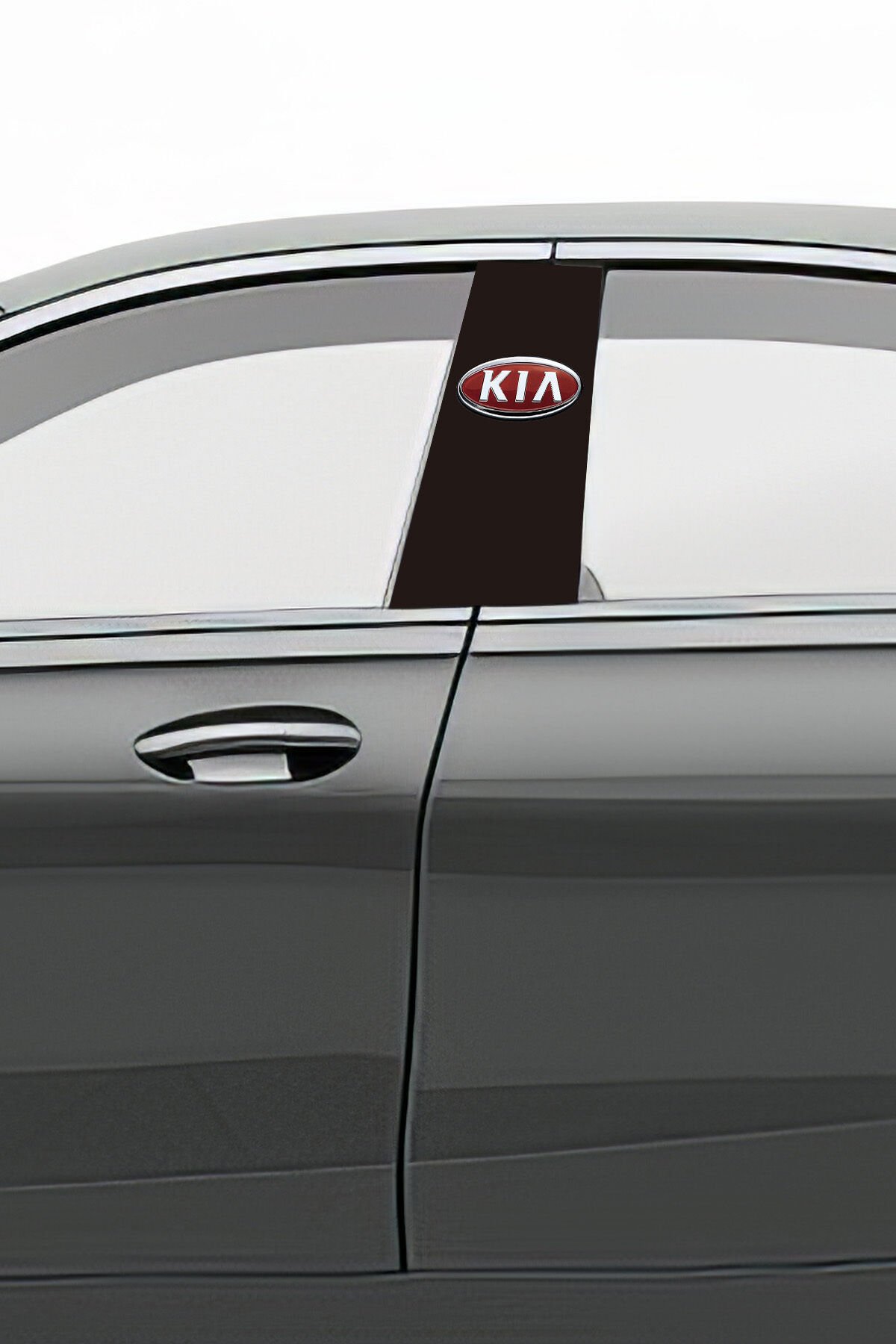 Araç Kapı Direk Kaplama Folyosu Desenli (Sağ Sol Takım) (2 Adet) - 22x50 Cm