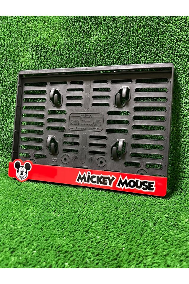 Plakalık Motosiklet Plakalığı M MOUSE Yazılı Logolu Motor Plakalık