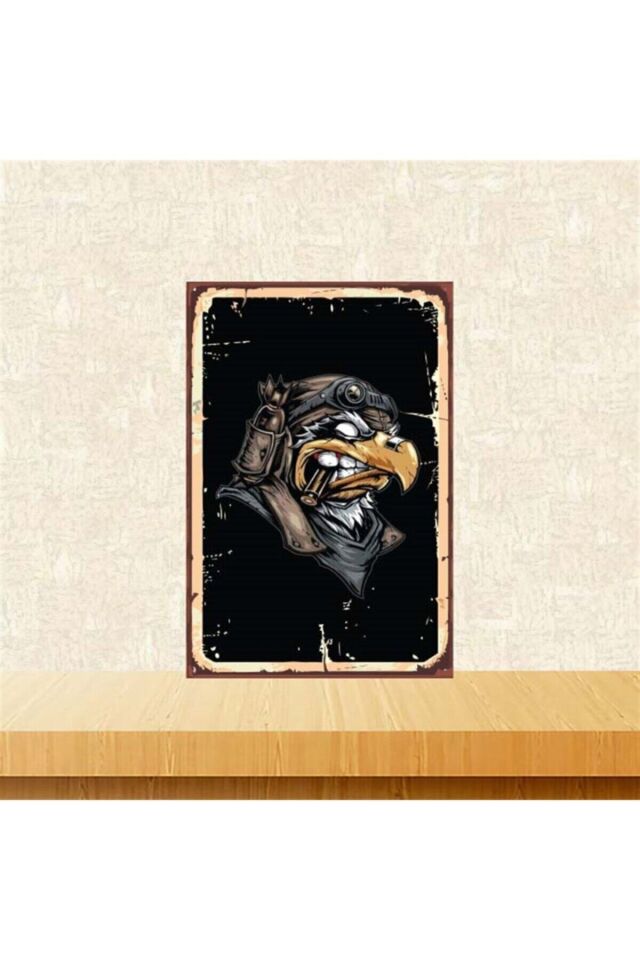 Kartal Tasarım Retro Ahşap Poster 20x30 cm